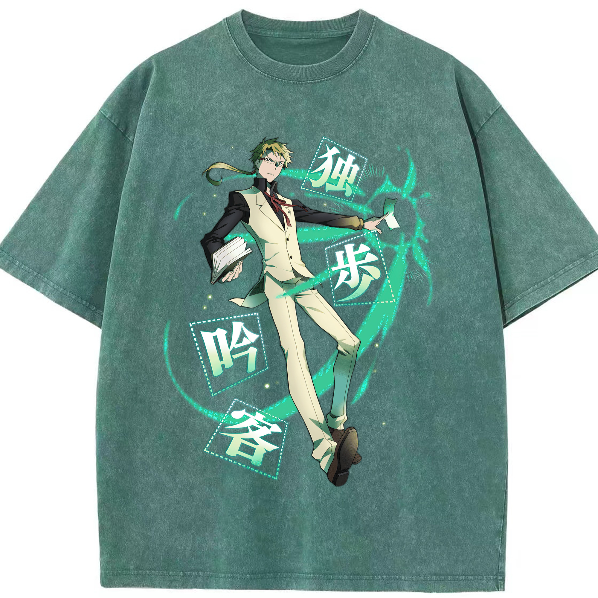 （画像用） 文豪ストレイドッグス Bungo Stray Dogs 綿100% ヴィンテージ風 半袖Tシャツ（フロントプリント）